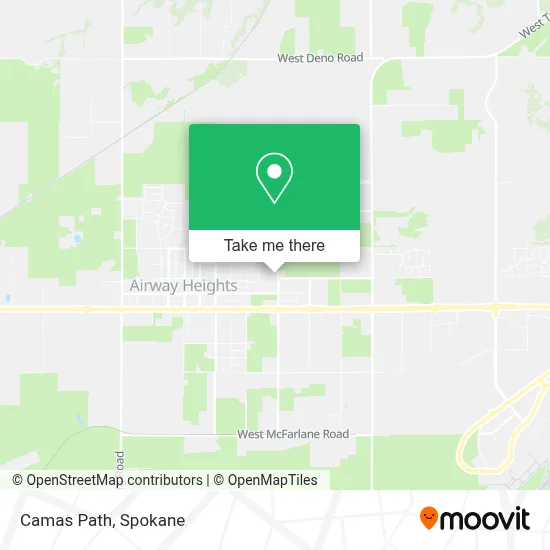 Camas Path map