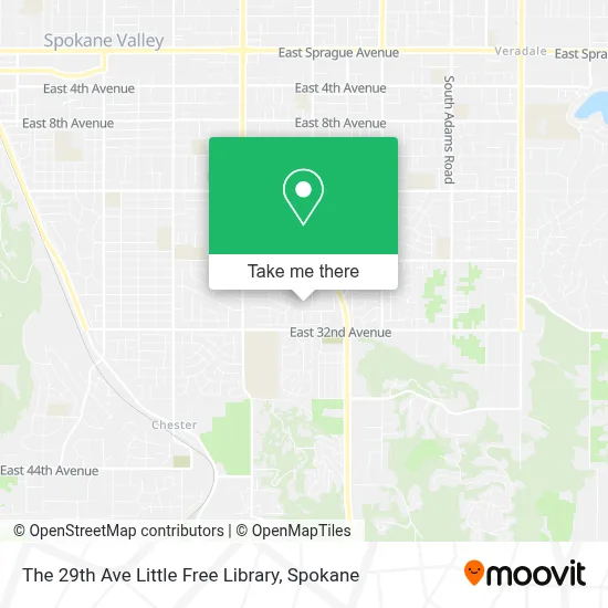The 29th Ave Little Free Library map