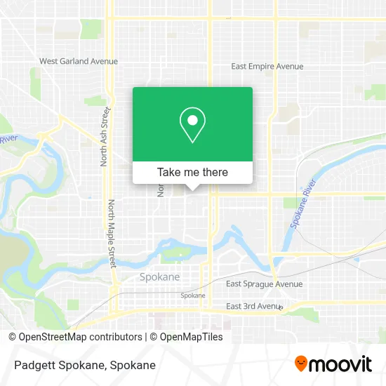 Padgett Spokane map