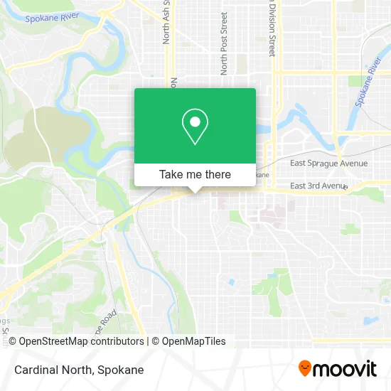 Cardinal North map