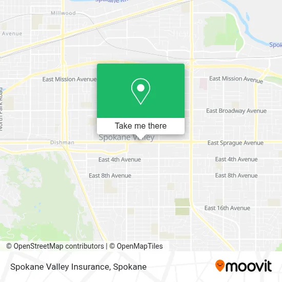 Spokane Valley Insurance map