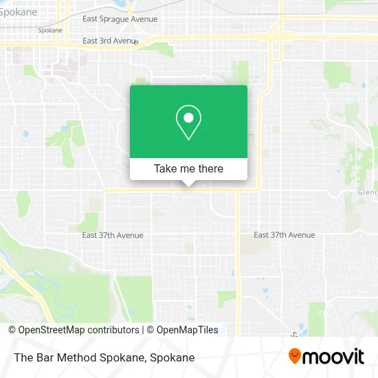 The Bar Method Spokane map