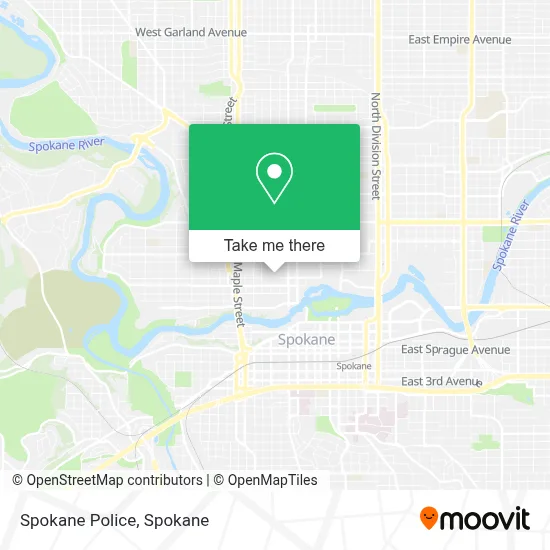 Spokane Police map