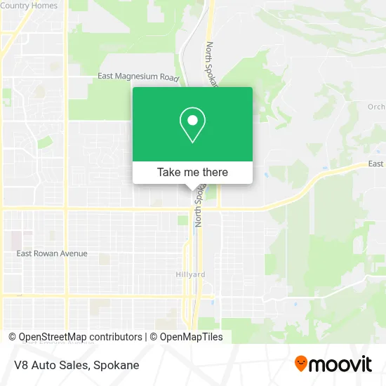 V8 Auto Sales map
