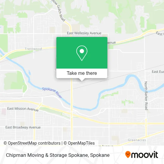 Chipman Moving & Storage Spokane map