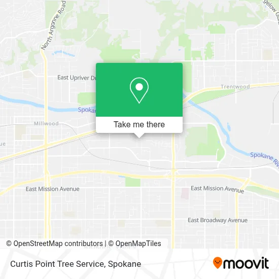 Curtis Point Tree Service map