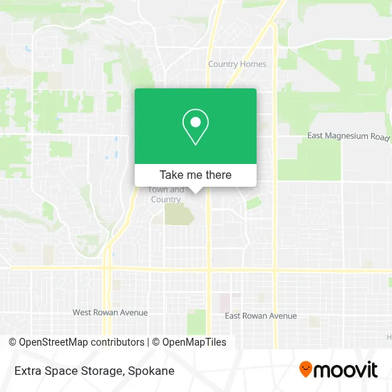 Extra Space Storage map
