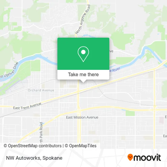 NW Autoworks map