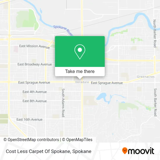 Cost Less Carpet Of Spokane map