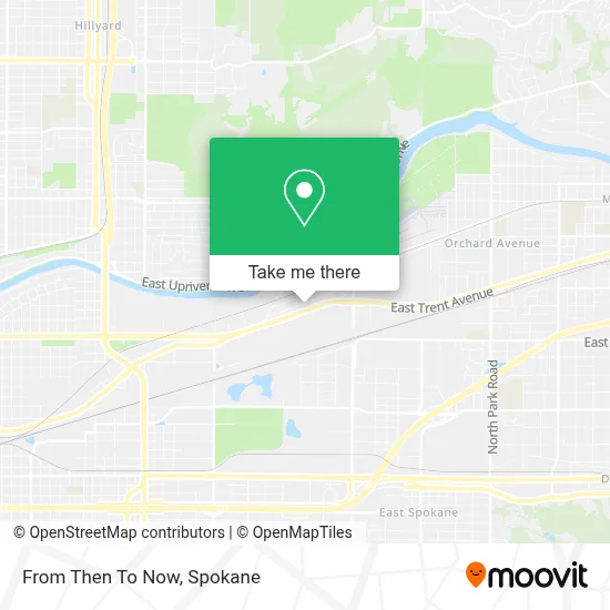 From Then To Now map