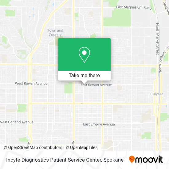 Incyte Diagnostics Patient Service Center map