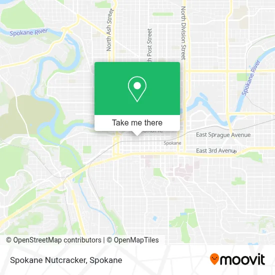 Spokane Nutcracker map
