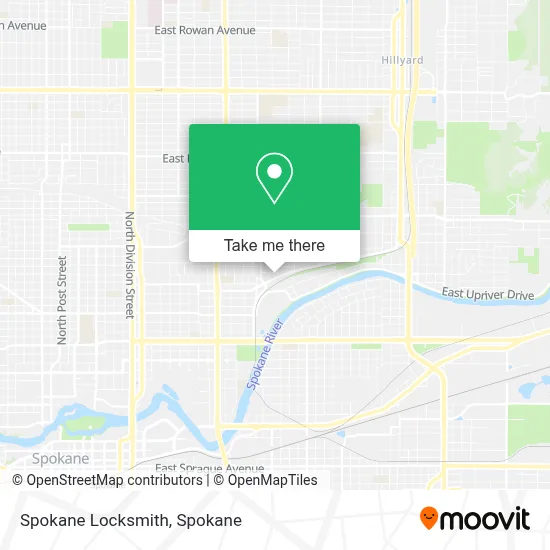 Spokane Locksmith map