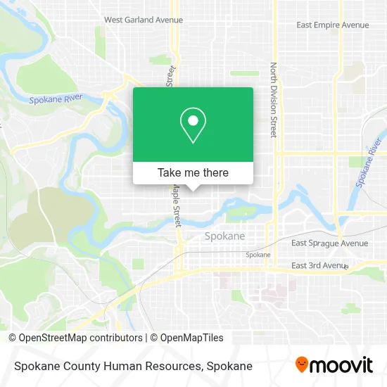 Spokane County Human Resources map