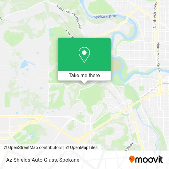 Az Shields Auto Glass map