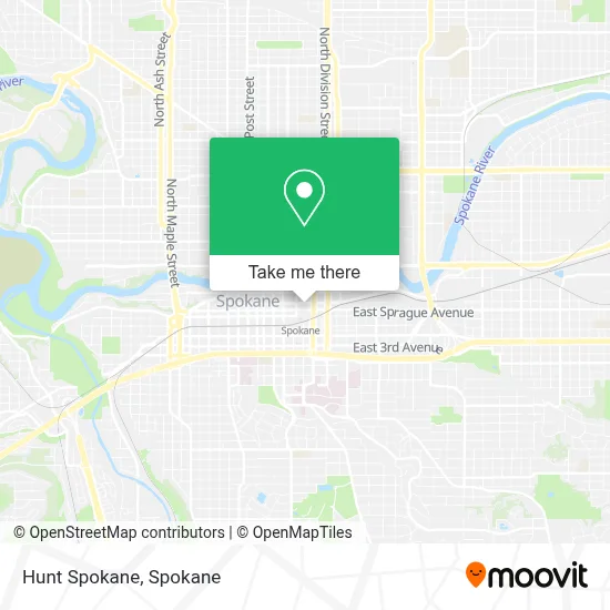 Hunt Spokane map