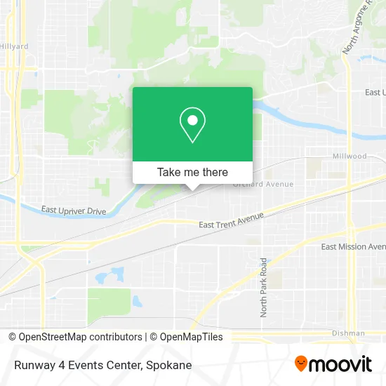 Runway 4 Events Center map