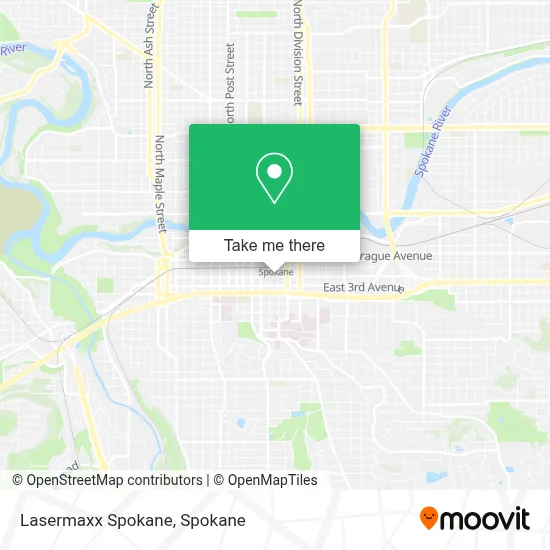 Lasermaxx Spokane map