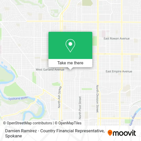 Damien Ramirez - Country Financial Representative map