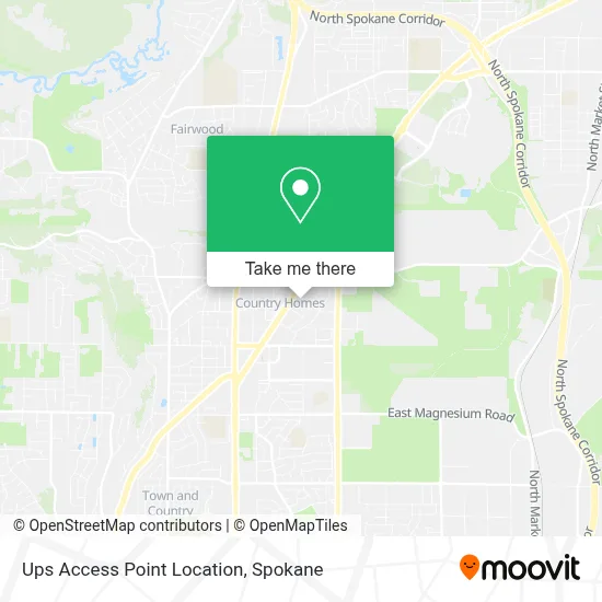 Ups Access Point Location map