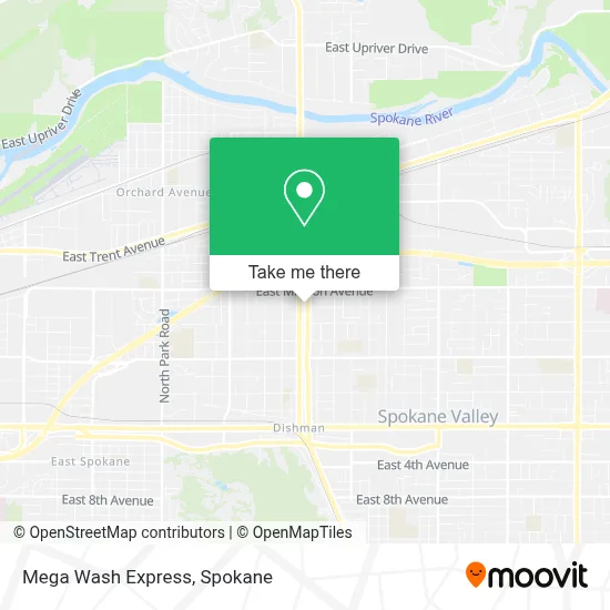 Mega Wash Express map