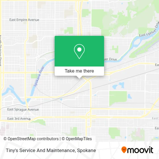 Tiny's Service And Maintenance map