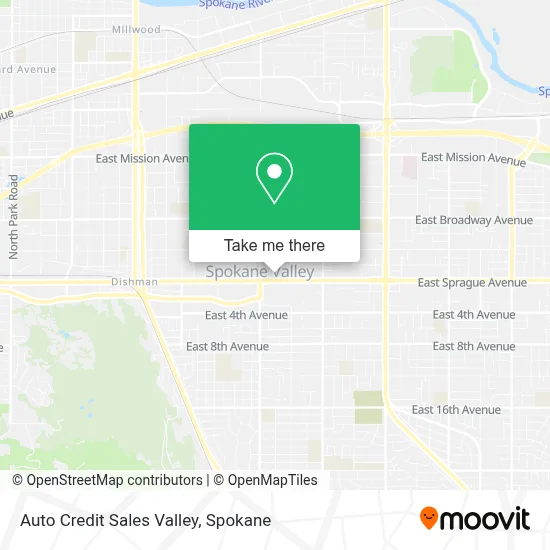 Auto Credit Sales Valley map