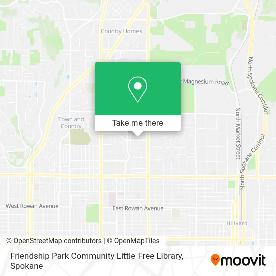 Friendship Park Community Little Free Library map