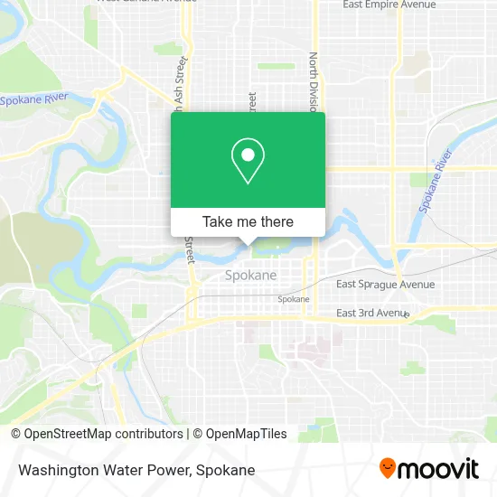 Washington Water Power map