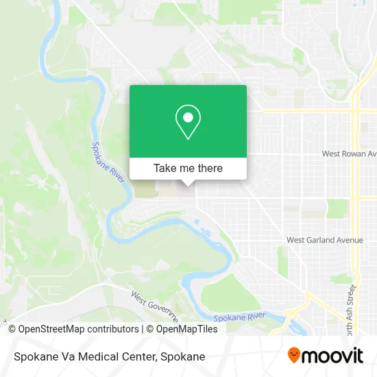 Spokane Va Medical Center map