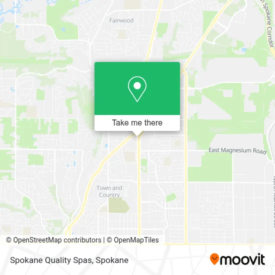Spokane Quality Spas map