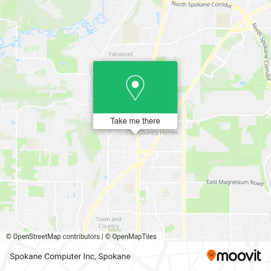Spokane Computer Inc map