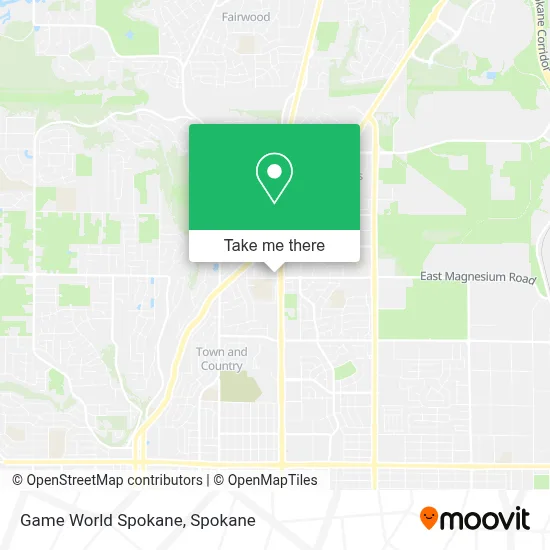 Game World Spokane map