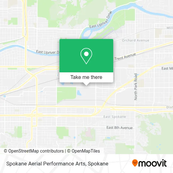 Spokane Aerial Performance Arts map