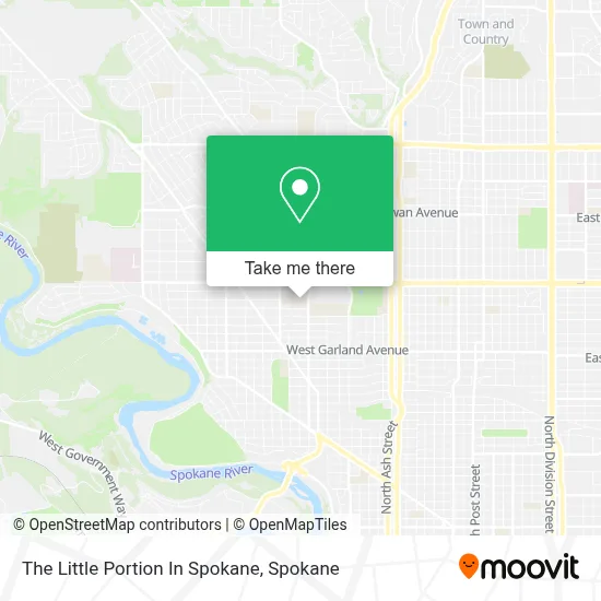 The Little Portion In Spokane map