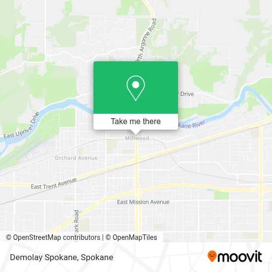 Demolay Spokane map