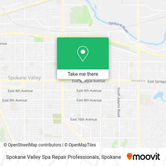 Spokane Valley Spa Repair Professionals map