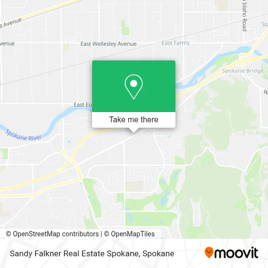 Sandy Falkner Real Estate Spokane map