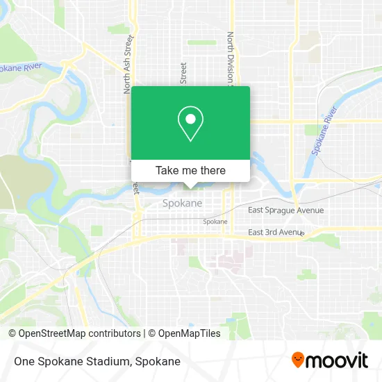 One Spokane Stadium map