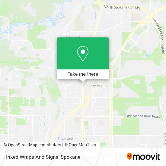 Mapa de Inked Wraps And Signs