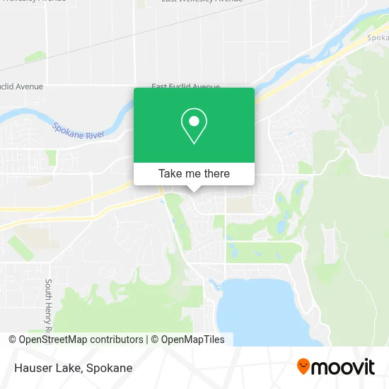 Hauser Lake map