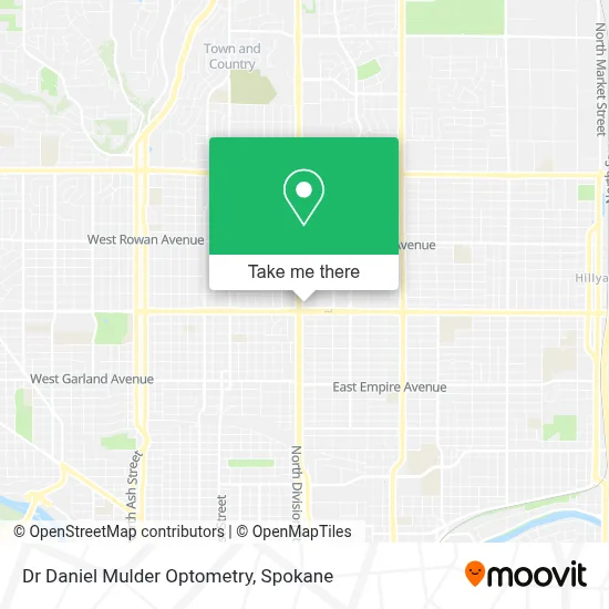 Dr Daniel Mulder Optometry map