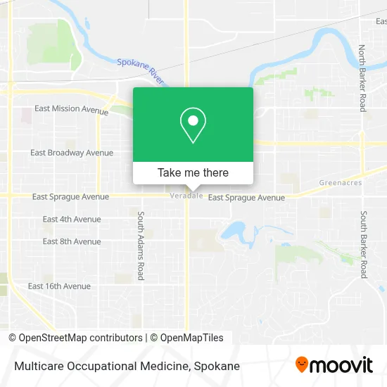Multicare Occupational Medicine map