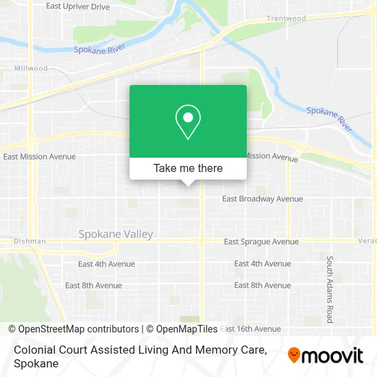 Colonial Court Assisted Living And Memory Care map