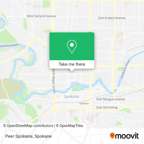 Peer Spokane map