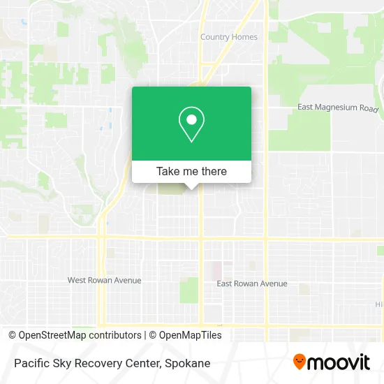 Pacific Sky Recovery Center map