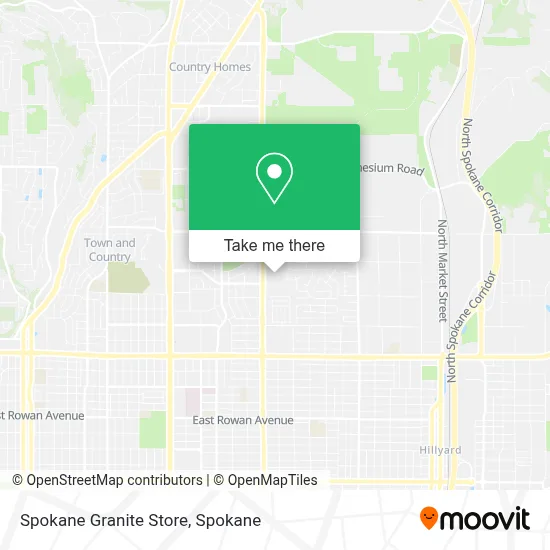 Spokane Granite Store map