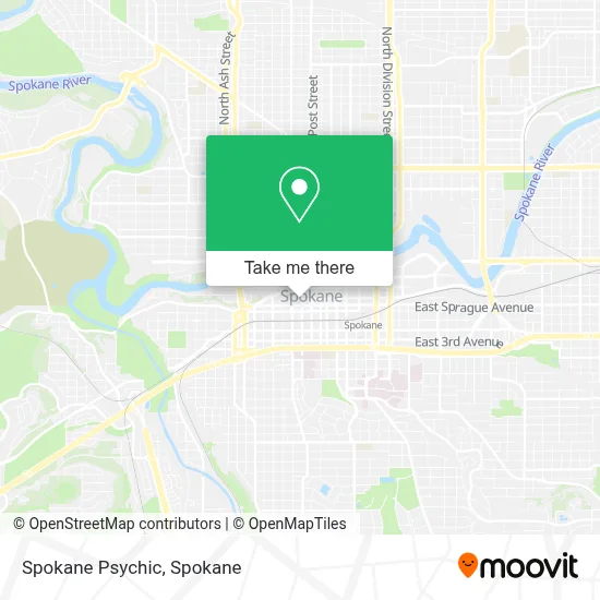 Spokane Psychic map