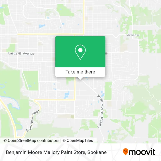 Benjamin Moore Mallory Paint Store map