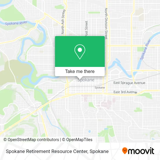 Spokane Retirement Resource Center map